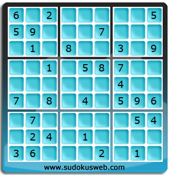 Sudoku von mittelmässiger höhe