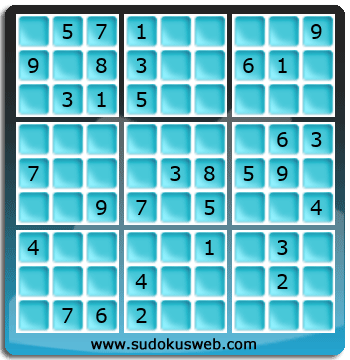 Sudoku von mittelmässiger höhe