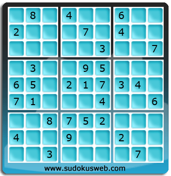 Sudoku von mittelmässiger höhe