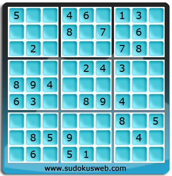 Sudoku von mittelmässiger höhe