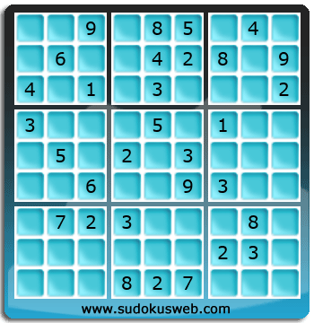 Sudoku von mittelmässiger höhe