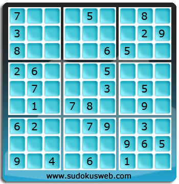 Sudoku von mittelmässiger höhe