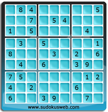 Sudoku von mittelmässiger höhe