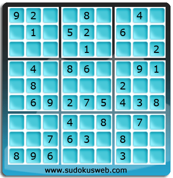 Sudoku de Nivel Fácil Sudoku de Nivel Fácil