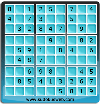 Sudoku de Niveau Très Facile