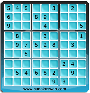 Sudoku von mittelmässiger höhe