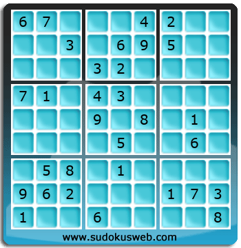 Sudoku von mittelmässiger höhe