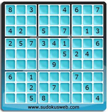 Sudoku von mittelmässiger höhe