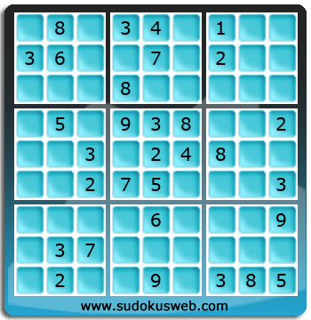 Sudoku von mittelmässiger höhe