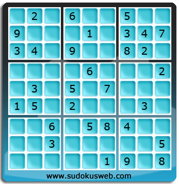 Sudoku von mittelmässiger höhe