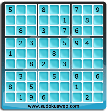 Sudoku von mittelmässiger höhe