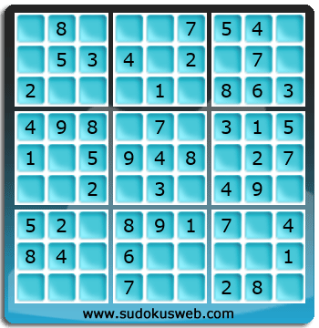 Sudoku de Nivell Molt Fàcil Sudoku de Nivell Molt Fàcil