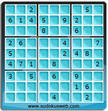 Sudoku von mittelmässiger höhe