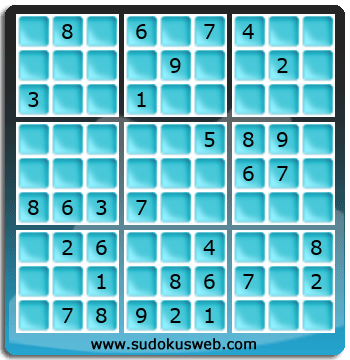 Sudoku von mittelmässiger höhe