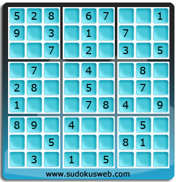 Sudoku de Nivel Fácil Sudoku de Nivel Fácil