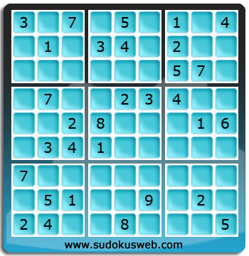 Sudoku von mittelmässiger höhe