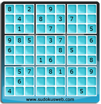 Sudoku von mittelmässiger höhe