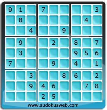 Sudoku von mittelmässiger höhe