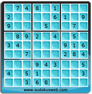 Sudoku von einfacher höhe