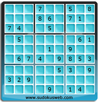 Sudoku von mittelmässiger höhe