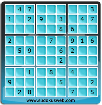 Sudoku von mittelmässiger höhe