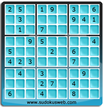 Sudoku von mittelmässiger höhe