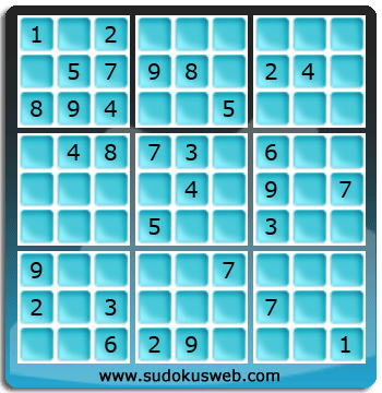 Sudoku von mittelmässiger höhe