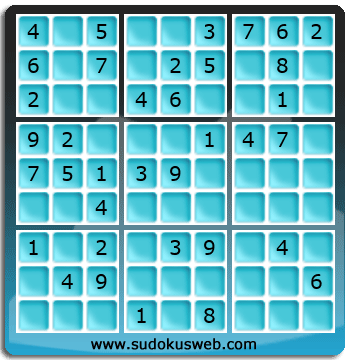 Nivel Facil de Sudoku Nivel Facil de Sudoku