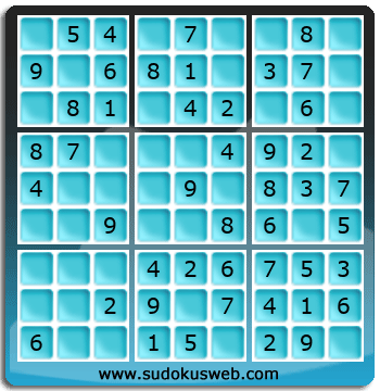 Sudoku de Niveau Très Facile