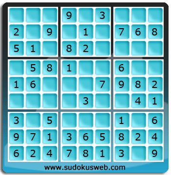 Sudoku de Niveau Très Facile Sudoku de Niveau Très Facile