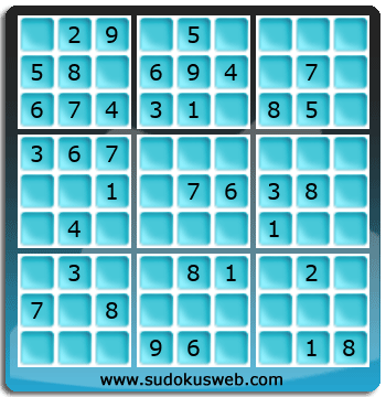 Sudoku de Niveau Facile Sudoku de Niveau Facile