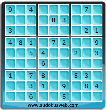 Sudoku von mittelmässiger höhe