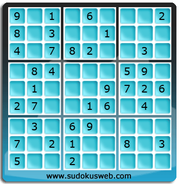 Sudoku von einfacher höhe