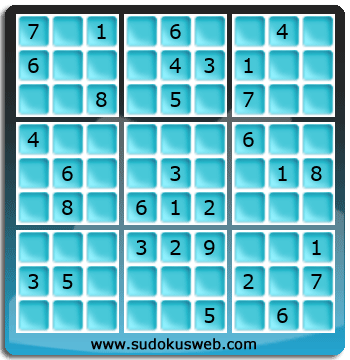 Sudoku von mittelmässiger höhe