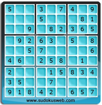 Sudoku de Niveau Très Facile Sudoku de Niveau Très Facile