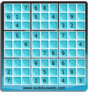 Sudoku von mittelmässiger höhe