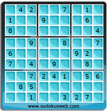 Sudoku von mittelmässiger höhe