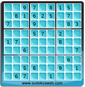 Sudoku von mittelmässiger höhe