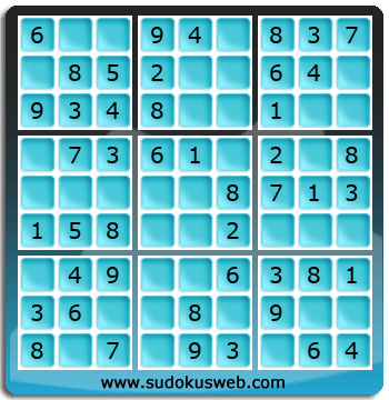 Sudoku de Niveau Très Facile Sudoku de Niveau Très Facile
