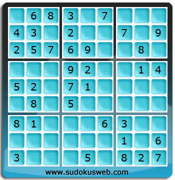 Sudoku von einfacher höhe