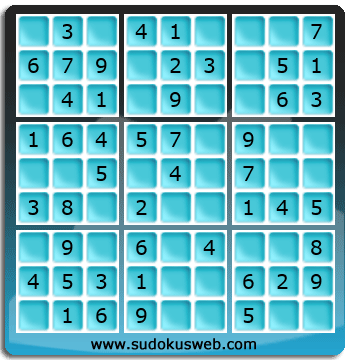 Sudoku de Niveau Très Facile Sudoku de Niveau Très Facile