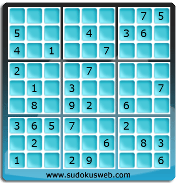 Sudoku von mittelmässiger höhe