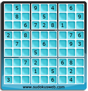 Sudoku von mittelmässiger höhe