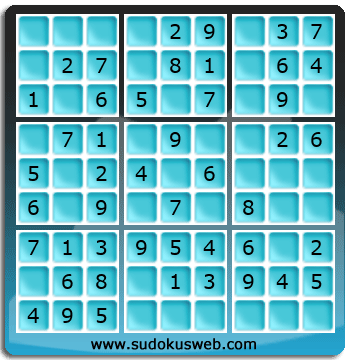 Sudoku de Niveau Très Facile Sudoku de Niveau Très Facile