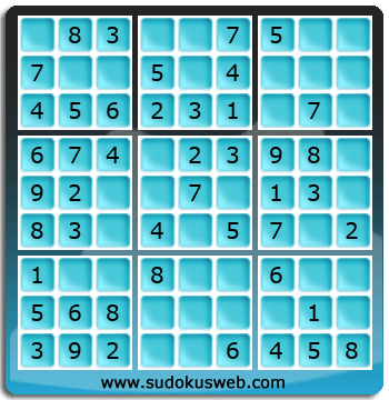 Sudoku de Niveau Très Facile Sudoku de Niveau Très Facile