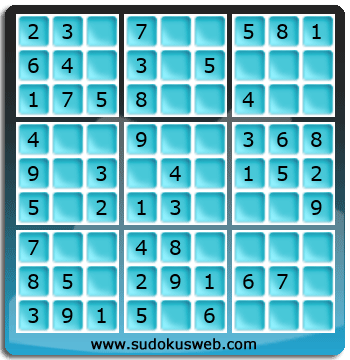 Sudoku de Nivell Molt Fàcil Sudoku de Nivell Molt Fàcil