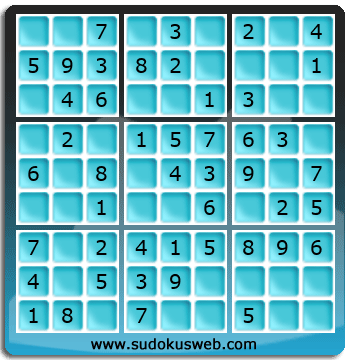 Sudoku de Niveau Très Facile Sudoku de Niveau Très Facile