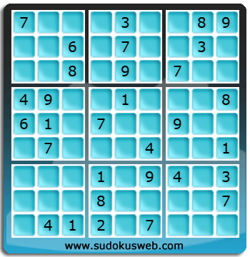 Sudoku von mittelmässiger höhe