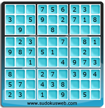 Sudoku de Nivel Muy Fácil