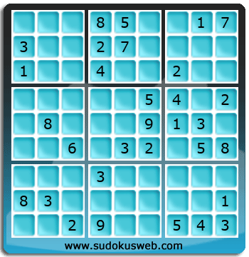 Sudoku von mittelmässiger höhe